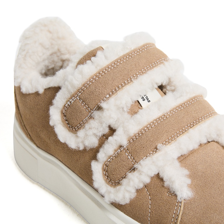 Faux Shearling Sneakers "Rue"